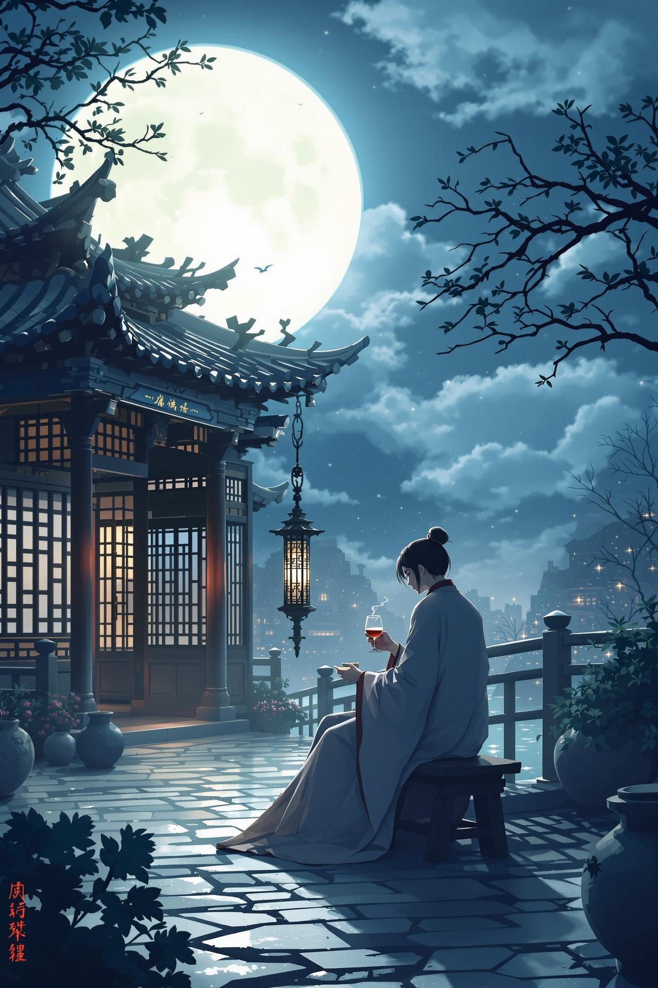 月下独酌 - 韩国漫画在线武侠言情番剧封面